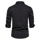 Men's Long Sleeve Dual Pockets Shirt