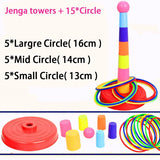 Children's Ring Toss & Stacking Cups Game