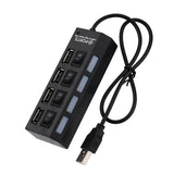 USB 2.0 Port Hub Multi Ports Splitter Adapter