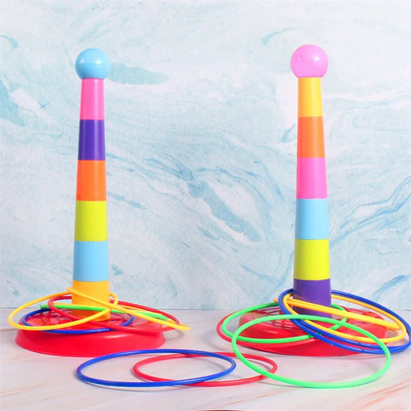 Children's Ring Toss & Stacking Cups Game