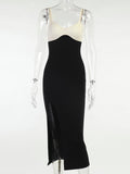 Sexy Strapless Stithcing Night Party Dress