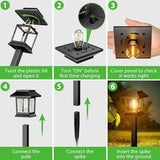 Outdoor Retro Solar Waterproof Lights