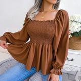 Women's Loose Fit Chiffon Blouse Yellow Pandora