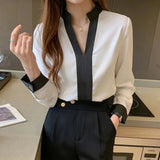 Women's Korean Theme Stand Collar Blouse