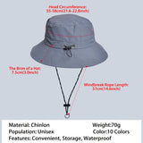Sun Hat Quick Dry Waterproof Lightweight Fishing Hat