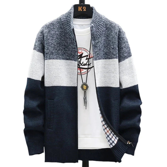 Men's Casual Zipper Sweater Jacket