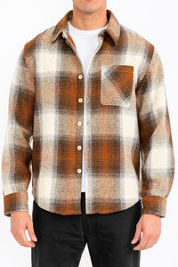 Flannel Combo Shacket Lime Milo