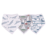 Ocean Tides Bamboo Bandana Bibs 3PK Lavender Charlie