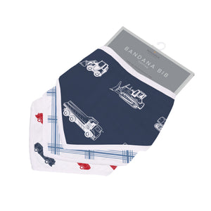 Things That Go Bandana Bibs Lavender Charlie