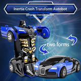 Transforming Robot with One Click Automatic Shape Conversion