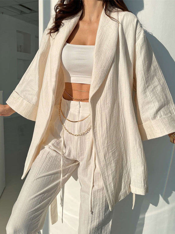 Loose Robe & Pants Set