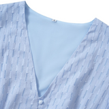 Women's V Neck Ruffle Sleeve Summer Dress