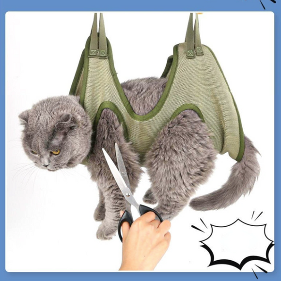 Pet Grooming Restraint Bag with Hammock