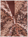 Golden Sequined Sexy Women Dress Silver Sam