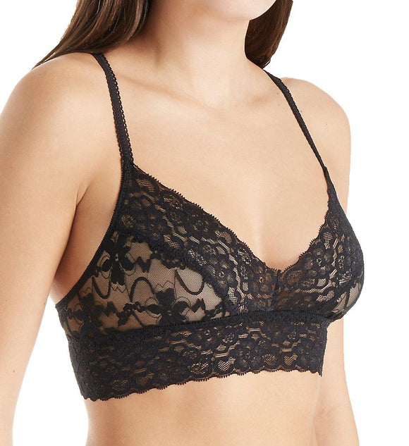 Semi Sheer Lace Wireless Bralette