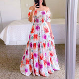 Butterfly Rainbow Floral Print Dress Silver Sam