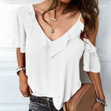 Butterfly Sleeve Chiffon Blouse Silver Sam