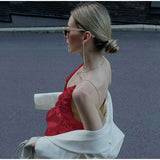 Sexy Deep V Backless Mini Tiered Dress Silver Sam