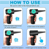 51000 RPM Cordless Rechargeable Compressed Air Duster
