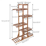 6 Tier Wooden Plant Home Decor Stand Yellow Pandora