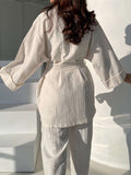 Loose Robe & Pants Set