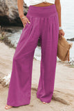 Cotton Linen Pockets Casual Pants