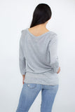 3/4 Sleeve Twisted Front Comfortable Top