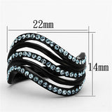 Women's Stainless Steel Synthetic Crystal Ring