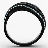Women's Stainless Steel Synthetic Crystal Ring