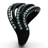 Women's Stainless Steel Synthetic Crystal Ring