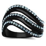 Women's Stainless Steel Synthetic Crystal Ring