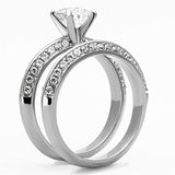 Women's Stainless Steel Cubic Zirconia Ring