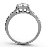 Women's Stainless Steel Cubic Zirconia Ring Lavender Birch
