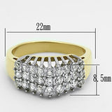 Women's Stainless Steel Cubic Zirconia Ring
