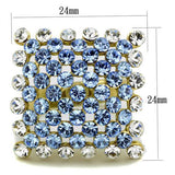 Women's Stainless Steel Synthetic Crystal Ring