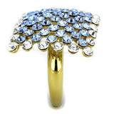 Women's Stainless Steel Synthetic Crystal Ring