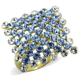 Women's Stainless Steel Synthetic Crystal Ring