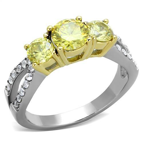 Women's Stainless Steel Cubic Zirconia Ring