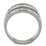 Women's Stainless Steel Synthetic Crystal Ring