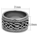 Men's Stainless Steel Epoxy Ring