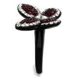 Women's Stainless Steel Synthetic Crystal Ring Lavender Birch