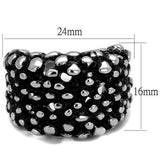 Men's Stainless Steel Epoxy Ring Lavender Birch