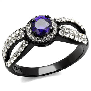 Women's Stainless Steel Cubic Zirconia Ring
