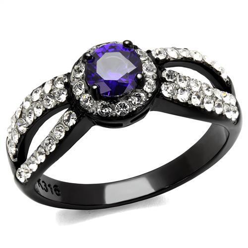 Women's Stainless Steel Cubic Zirconia Ring