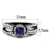 Women's Stainless Steel Cubic Zirconia Ring