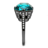 Women's Stainless Steel Synthetic Crystal Ring