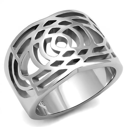 Women's Stainless Steel No Stones Ring