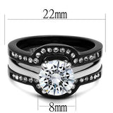 Women's Stainless Steel Cubic Zirconia Ring