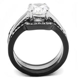Women's Stainless Steel Cubic Zirconia Ring