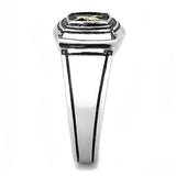 Men's Stainless Steel Epoxy Ring Lavender Birch